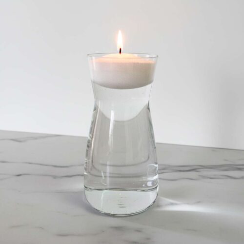 ⁦Glass Cylindrical Vase⁩ – תמונה ⁦2⁩