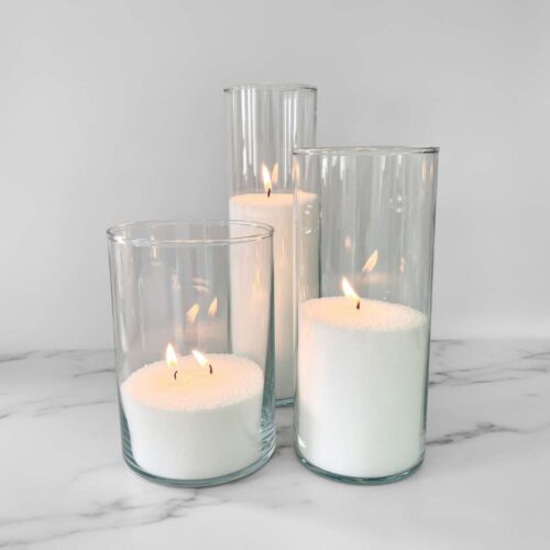 ⁦3 Piece Glass Cylinder Set⁩ – תמונה ⁦4⁩