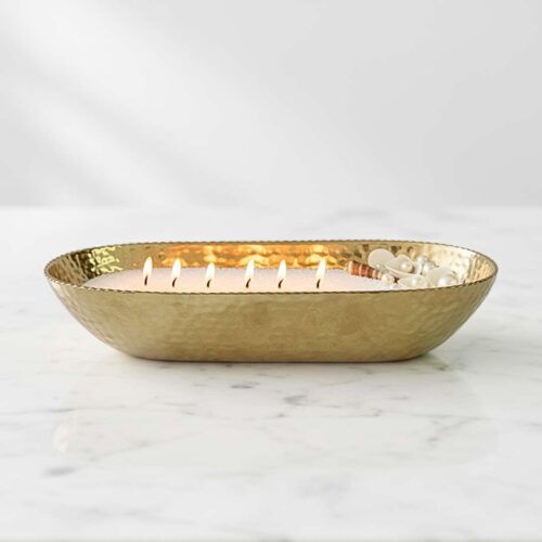 ⁦Gold Oval Decorative Tray⁩ – תמונה ⁦2⁩