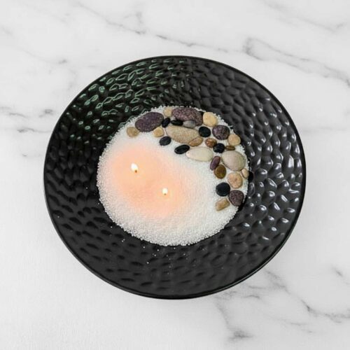 ⁦Black Round Decorative Bowl⁩ – תמונה ⁦2⁩
