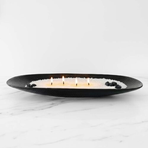 ⁦Black Oval Decorative Tray⁩ – תמונה ⁦2⁩