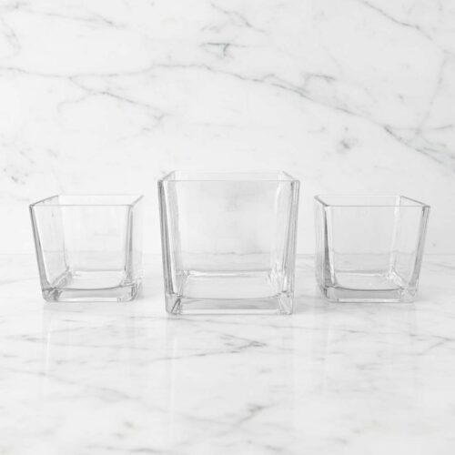 ⁦Glass Cube Candle Set⁩ – תמונה ⁦2⁩