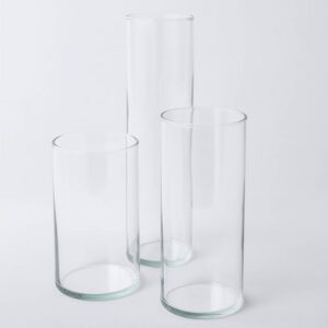 3 Piece Glass Cylinder Set