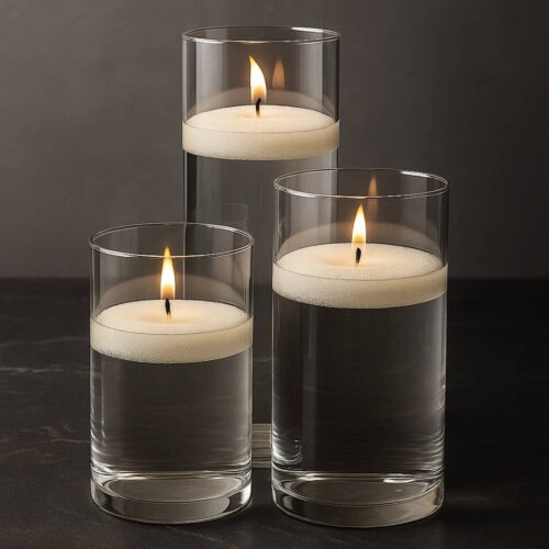 3 Piece Glass Cylinder Set - Image 3