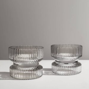 Mini Glass Candle Holder Set